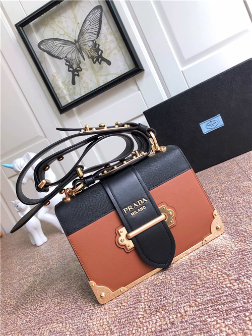 Prada cahier calf leather bag on sale
