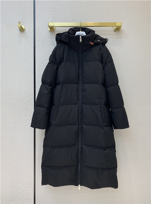 Prada long down coat on sale